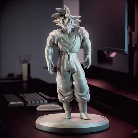Dragon Ball Z - Goku Separated by parts - Adapted to print - greencatpoly