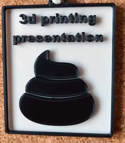 3D Printing presentation, sign Bathroom, WC