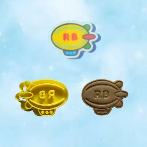 RUNABOUTS ZEPPELIN COOKIE CUTTER STAMP