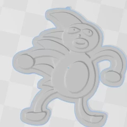 sonic meme keychain