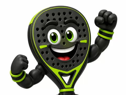Pala padel animada