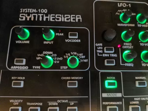 System-100 plug-out Overlay for Roland System-8