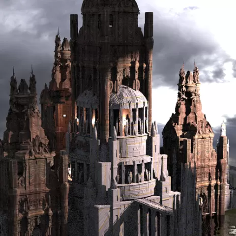 Fantasy Art Deco New York Kit bash 2