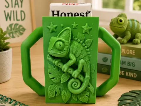 Chameleon Juice Box Buddy / Holder