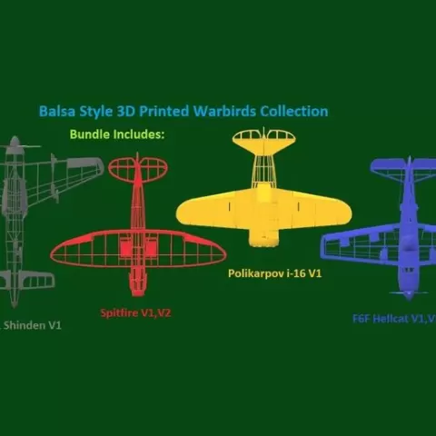 Flying Balsa Conversion WarBirds (Complete Collection Bundle)