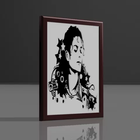 Michael Jackson" decorative frame