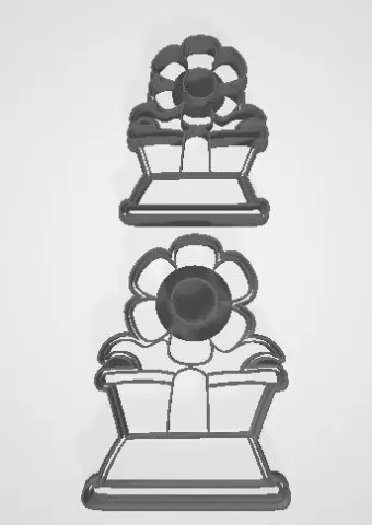 3D Flower Cookie Cutter