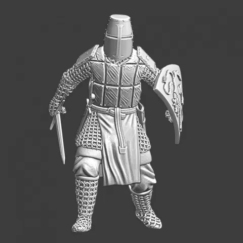 Medieval Swedish Knight - Battle at Neva River 1222 by Northern Crusades Miniatures