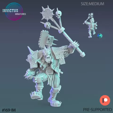 Orc Battle Shaman Battle Cry / Warship Soldier / Male Space Warrior / Alien Base Predator / Cyberpunk Headhunter / Cosmic Invasion Army / Trooper Attack / Sci-Fi Encounter by Epic-Miniatures