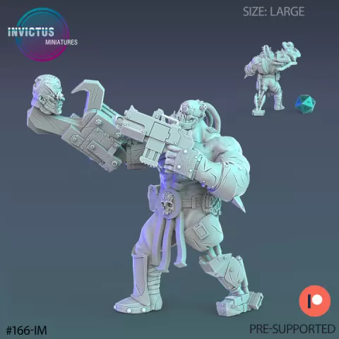 Orc Berserk Victory / Warship Soldier / Male Space Warrior / Alien Base Predator / Cyberpunk Headhunter / Cosmic Invasion Army / Trooper Attack / Sci-Fi Encounter by Epic-Miniatures