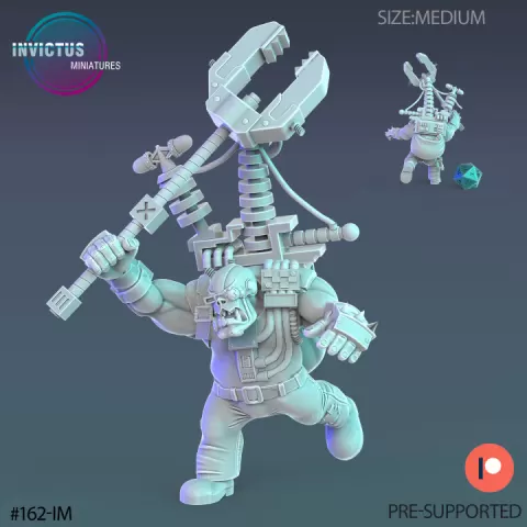 Orc Mechanic Attack / Warship Worker / Female Space Warrior / Alien Base Predator / Cyberpunk Soldier / Cosmic Invasion Army / Trooper Attack / Sci-Fi Encounter by Epic-Miniatures