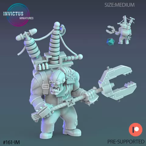 Orc Mechanic / Warship Worker / Female Space Warrior / Alien Base Predator / Cyberpunk Soldier / Cosmic Invasion Army / Trooper Attack / Sci-Fi Encounter by Epic-Miniatures