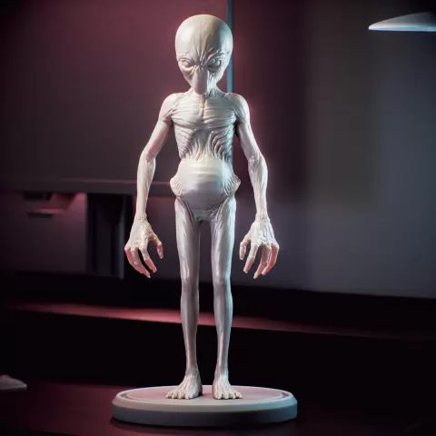 Ufo enemy unknow - Sectoid Alien - FanArt - greencatpoly
