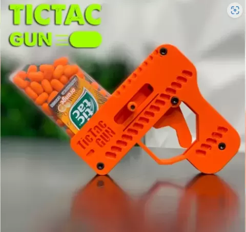 Tic tac gun (candy/sweet)