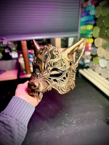 wolf masquerade mask
