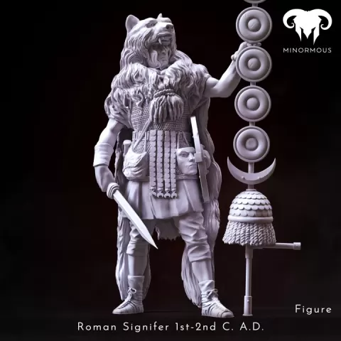 Figure - Roman Signifer 1st-2nd C. A.D. Standard of Honor! by Minormous