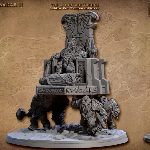 King Alvar on The Mountain Throne (Defenders of Lok-Badar II) by Artisan Guild