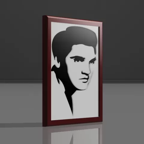 Elvis Presley" decorative frame