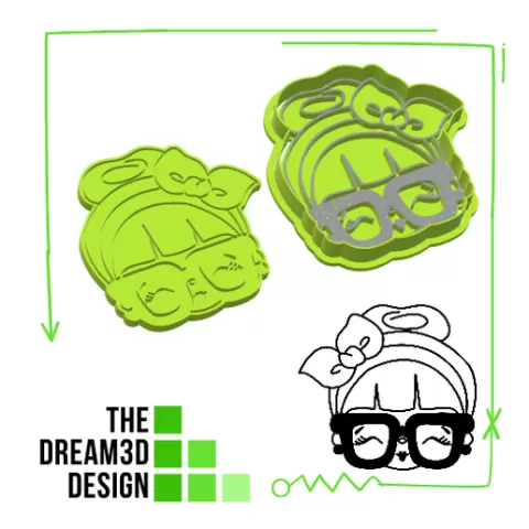 GRANNY COOKIE CUTTER STAMP N DEBOSSER