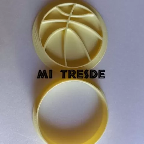 cutting basketball and marker