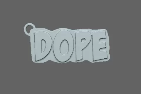 Dope Keychain STL FILE