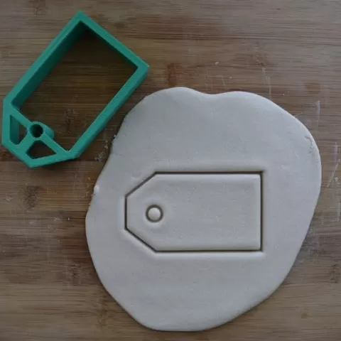 Present Tag Cookie Cutter