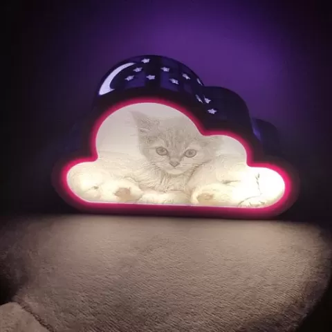 Interchangeable Litho Cloud Nightlight