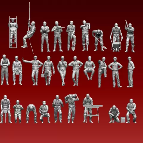 builders workers by Dmitry Tishchenkov