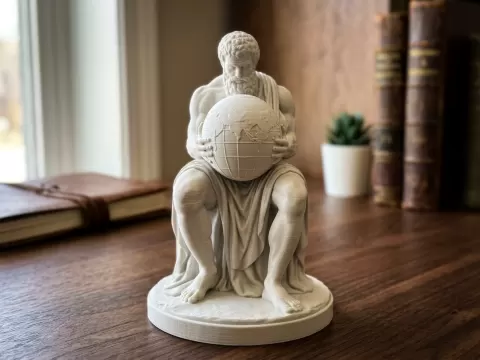 Meditative Atlas Sculpture