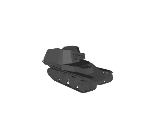 1/48 Scale German 15cm sIG 33-1 auf Sf 38t Ausf M Grille SdKfz 138-1.stl