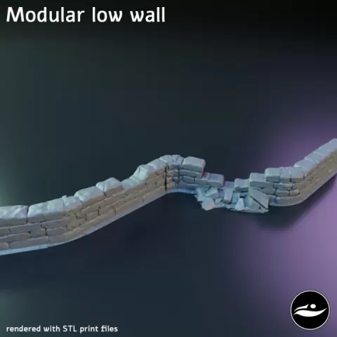 Modular low wall by Suhland Workshop
