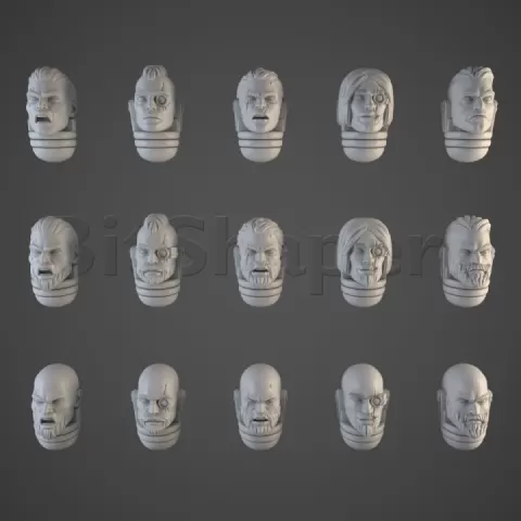 Interstellar Marines Head Pack 01 by ErmyanArts