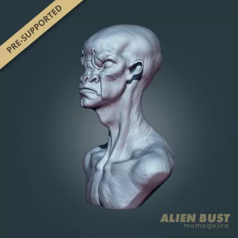 Alien Bust by Momo
