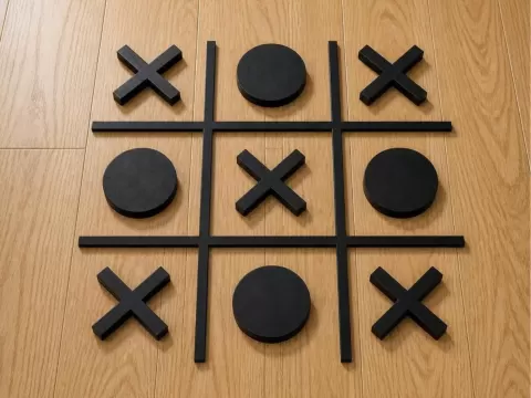 Tic Tac Toe(1hr approx and has replacement pieces)