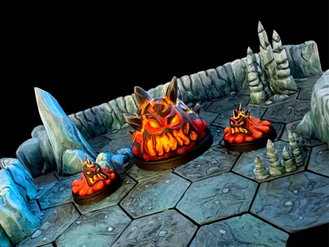Lava Slime (Supportless- FDM Friendly)
