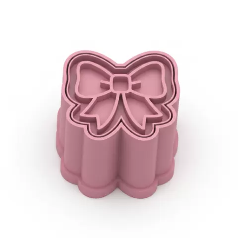 ✨ Brigadeiro Mold Cutter with Ejector – Bow