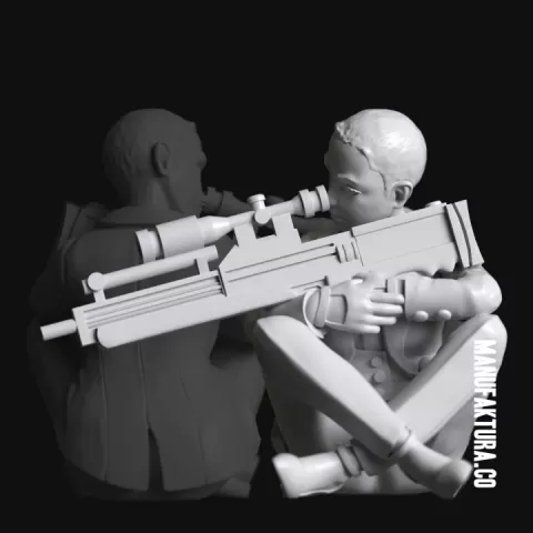 Pop Series 05c - Sexy Assassin Hitwoman / Hitman Sniper (Jacket) by Manufaktura Miniatures LLC