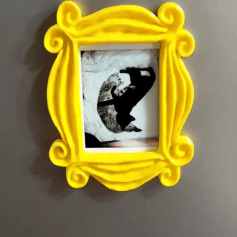 Friends TV Show. Monica Iman peephole frame for instax mini (instax mini friends peephole frame )