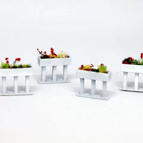 Rectangular flower pot SNCB