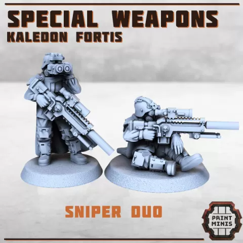 Sniper Troops x2 by Print Minis