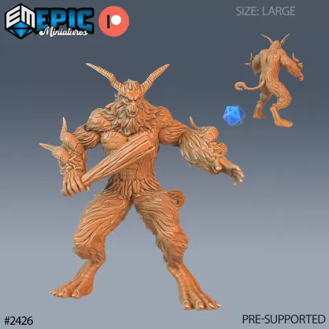 Big Foot Yeti / Frost Giant / Bigfoot / Sasquatch / Snowy Beast / Arctic Encounter by Epic-Miniatures