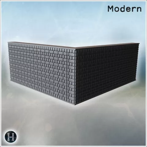 Brick wall modular system 4 - Architecture Urban Scenery Modern WWII Napoleonic War of the Rose by Hartolia Miniatures