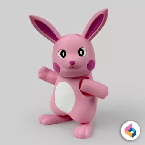 Foldable Easter Bunny based on Pikachu