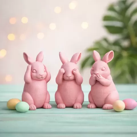 Easter Bunny Trio