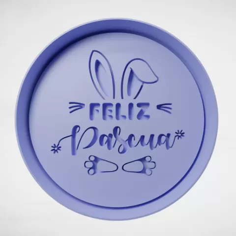happy easter circle