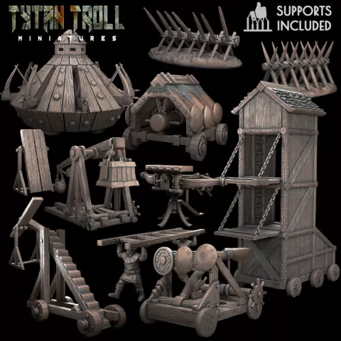 Siege Weapon Bundle [Pre-Supported] by TytanTroll Miniatures