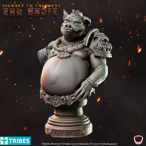 Zhu Bajie, Journey to the West Bust (Pre-supported) by Mojibake Collectibles