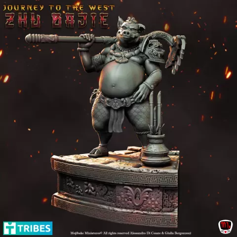 Zhu Bajie, Journey to the West Diorama (Pre-supported) by Mojibake Collectibles