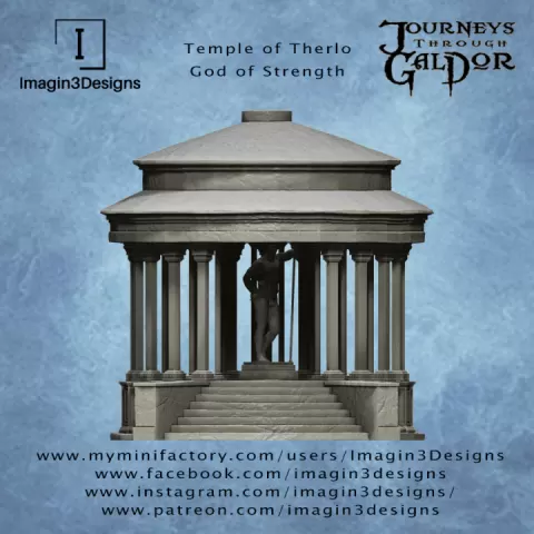 Temple of Therlo, God of Strength by Imagin3Designs
