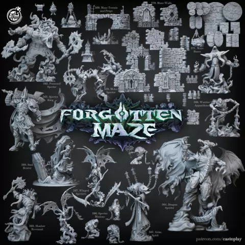 Forgotten Maze (Bundle) (Pre-Supported) by Cast n Play